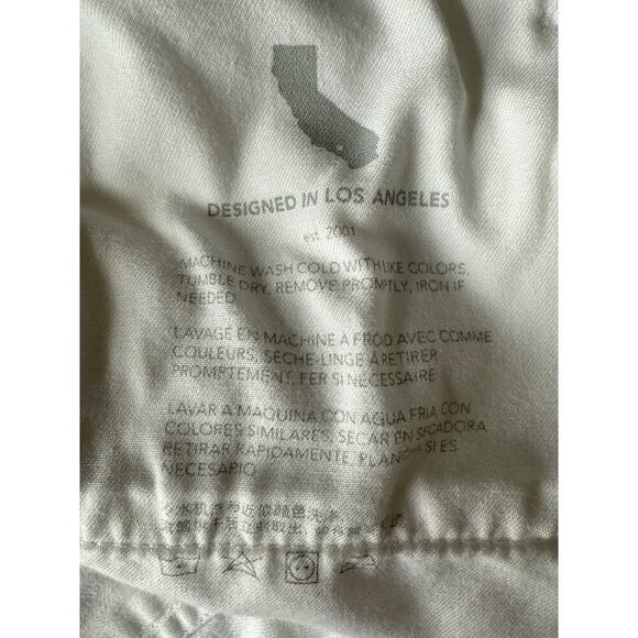 AG Adriano Goldschmied Alexxis Boot White Denim Jeans High Rise Vintage Fit 31R - Picture 13 of 13